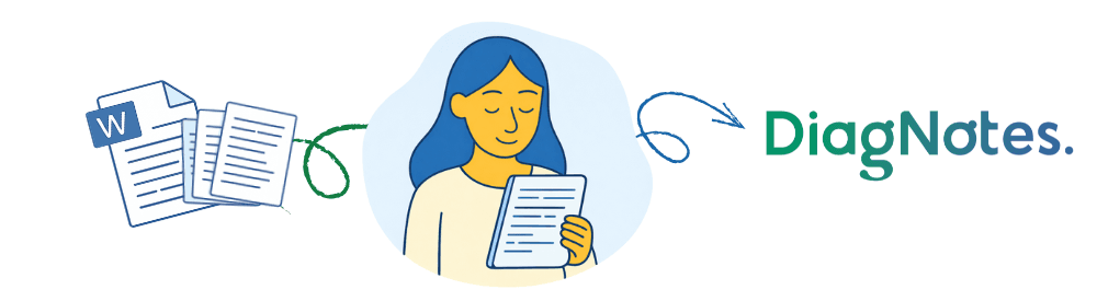 Importation des notes dans DiagNotes